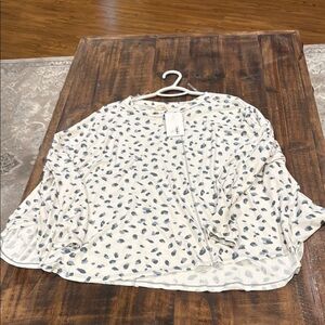 Entro Cream and Black Patterned Tunic
